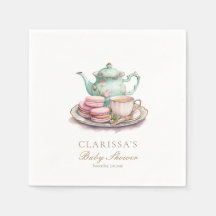 Elegante Waterverf Tea Party Baby shower