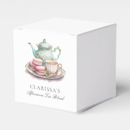 Elegante Waterverf Tea Party Bedankdoosjes