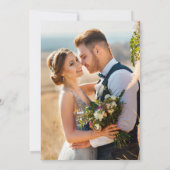 Elegante Waterverf Teal Marmer Agate Geode Foto Save The Date (Achterkant)