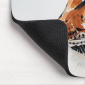 Elegante Waterverf Tiger Art Mousepad Muismat (Hoek)