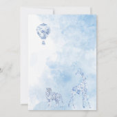 Elegante Waterverf Toile Safari Chinoiserie anima Kaart (Achterkant)