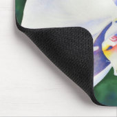 Elegante waterverf tropische bloemen Witte Orchide Muismat (Hoek)