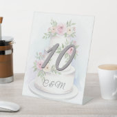 Elegante Waterverf Trouwtaart Tafelblad Teken Reclamebord Met Voetstuk (Insitu)