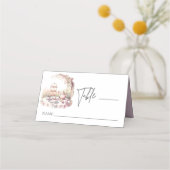 Elegante waterverf Tuin Bruiloft Plaatskaartje (Voorkant)