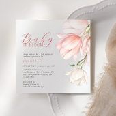 Elegante Waterverf Tulp Baby shower Kaart