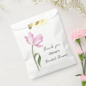Elegante Waterverf Tulp Bruiloftsdouche Bedankzakje (Gezegeld)