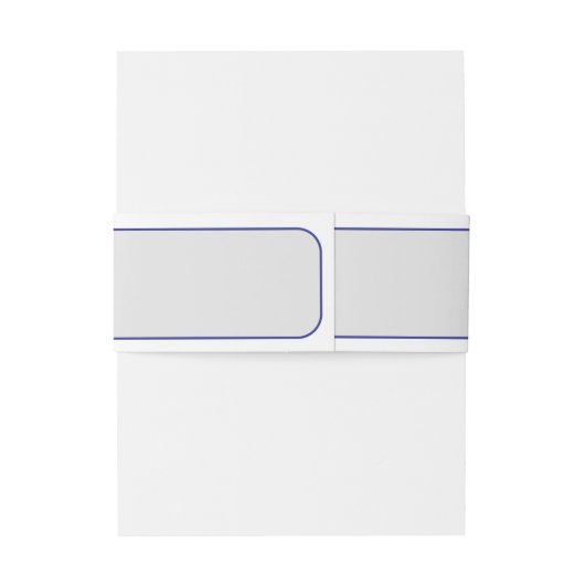 Elegante Waterverf Tulp krans bruiloft blauw ivoor Uitnodigingen Wikkel (Achterkant Voorbeeld)