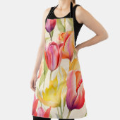 Elegante Waterverf Tulpen Schort (Insitu)