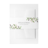 Elegante Waterverf uitnodigingsband Uitnodigingen Wikkel (Voorkant Voorbeeld)