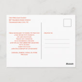 Elegante Waterverf val verlaat grens Thanksgiving Briefkaart (Achterkant)
