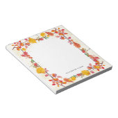 Elegante Waterverf Vallende bladeren Herfst Custom Notitieblok (Schuin)