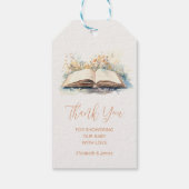 Elegante Waterverf van een nieuw Chapter Baby show Cadeaulabel (Achterkant)