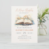 Elegante Waterverf van een nieuw Chapter Baby show Kaart (Staand voorkant)