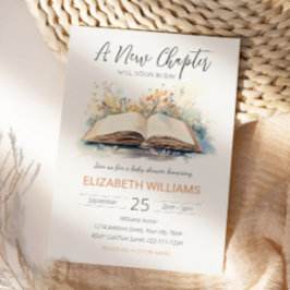 Elegante Waterverf van een nieuw Chapter Baby show Kaart