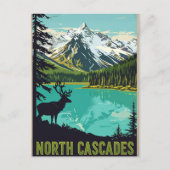 Elegante waterverf van Washington DC Briefkaart (Voorkant)