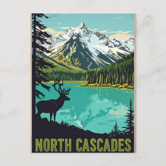 Elegante waterverf van Washington DC Briefkaart (Voorkant)