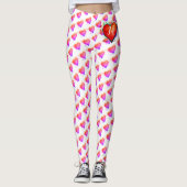 Elegante Waterverf veren Custom Leggings (Voorkant)