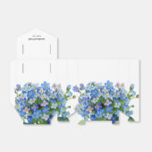 Elegante Waterverf Vergeet-me-niet Bruiloft Bedankdoosjes (Uitgevouwen)