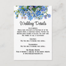 Elegante Waterverf Vergeet-me-niet Bruiloft