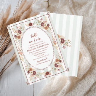 Elegante waterverf verliefd worden Bruidsuitnodi Kaart