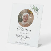 Elegante Waterverf viering van het leven Reclamebord Met Voetstuk (Voorkant)