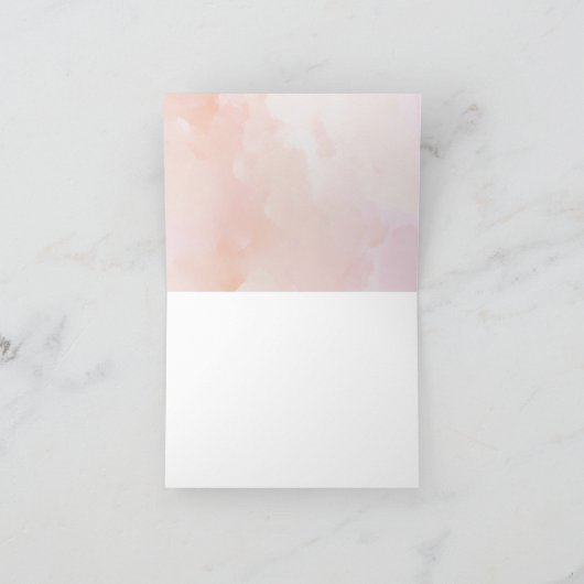 Elegante Waterverf Vino voor geloften Dank u Bedankkaart (Binnen)