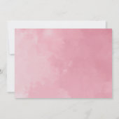 Elegante Waterverf Vino voor Geloften Koppels Douc Kaart (Achterkant)