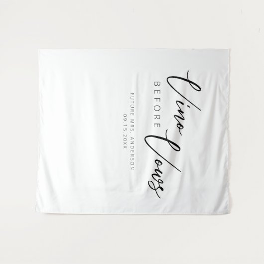 Elegante Waterverf Vino voor geloften Vrijgezellen Wandkleed (Voorkant (horizontaal))