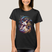 Elegante Waterverf Virgo Zodiac Custom T-shirt (Voorkant)