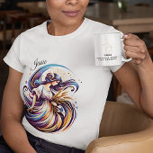 Elegante Waterverf Virgo Zodiac Custom T-shirt