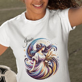 Elegante Waterverf Virgo Zodiac Custom T-shirt