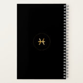 Elegante Waterverf Vissen Zodiac Custom Journal Notitieboek (Achterkant)