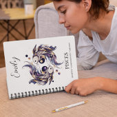 Elegante Waterverf Vissen Zodiac Custom Journal Notitieboek