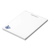 Elegante Waterverf Vlinder Bloem Notitieblok (Linkerzijde)