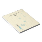 Elegante Waterverf Vlinder Notitieblok (Schuin)