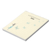 Elegante Waterverf Vlinder Notitieblok (Linkerzijde)