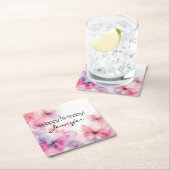 Elegante Waterverf vlinderpapier Onderzetter (Insitu)