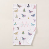 Elegante Waterverf vlinders mooi design Bad Handdoek (Handdoek)