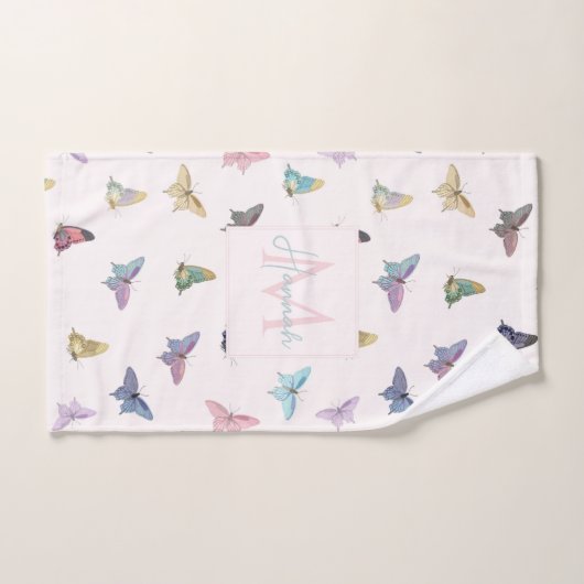 Elegante Waterverf vlinders mooi design Bad Handdoek (Handdoek)