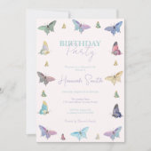 Elegante Waterverf vlinders mooi design Kaart (Voorkant)