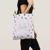 Elegante Waterverf vlinders mooi design Tote Bag (Dichtbij)