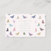 Elegante Waterverf vlinders mooi design Visitekaartje (Achterkant)