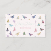 Elegante Waterverf vlinders mooi design Visitekaartje (Voorkant)