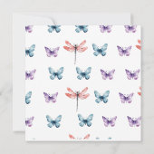 Elegante Waterverf Vlinders Vrijgezellenfeest Kaart (Achterkant)