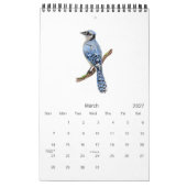 Elegante Waterverf Vogels 2026 Kalender (Mar 2027)