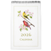 Elegante Waterverf Vogels 2026 Kalender (Hoes)