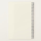 Elegante Waterverf Vormen in Perzik Gepersonalisee Notitieboek (Achterkant)