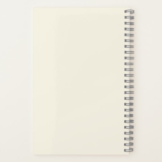 Elegante Waterverf Vormen in Perzik Gepersonalisee Notitieboek (Achterkant)