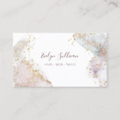 Elegante waterverf vormen visitekaartje (Voorkant)