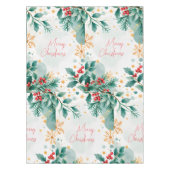 Elegante Waterverf Vrolijk kersttafelkleed Tafelkleed (Voorkant)